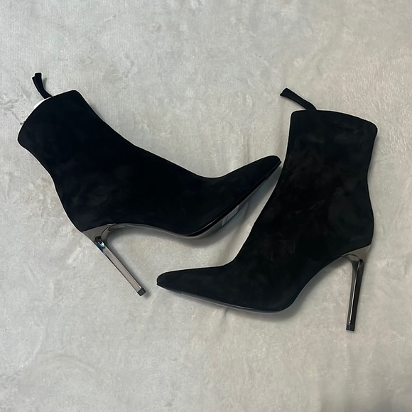 NIB: RAG & BONE Wes Boot/Bootie in Black Suede, Stiletto Heel, Size 6 (36 EU) - Picture 15 of 16